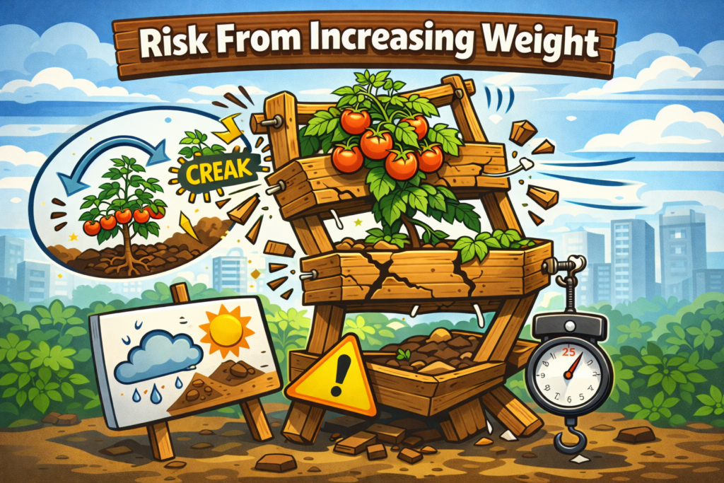 weight risk in vertical gardening image