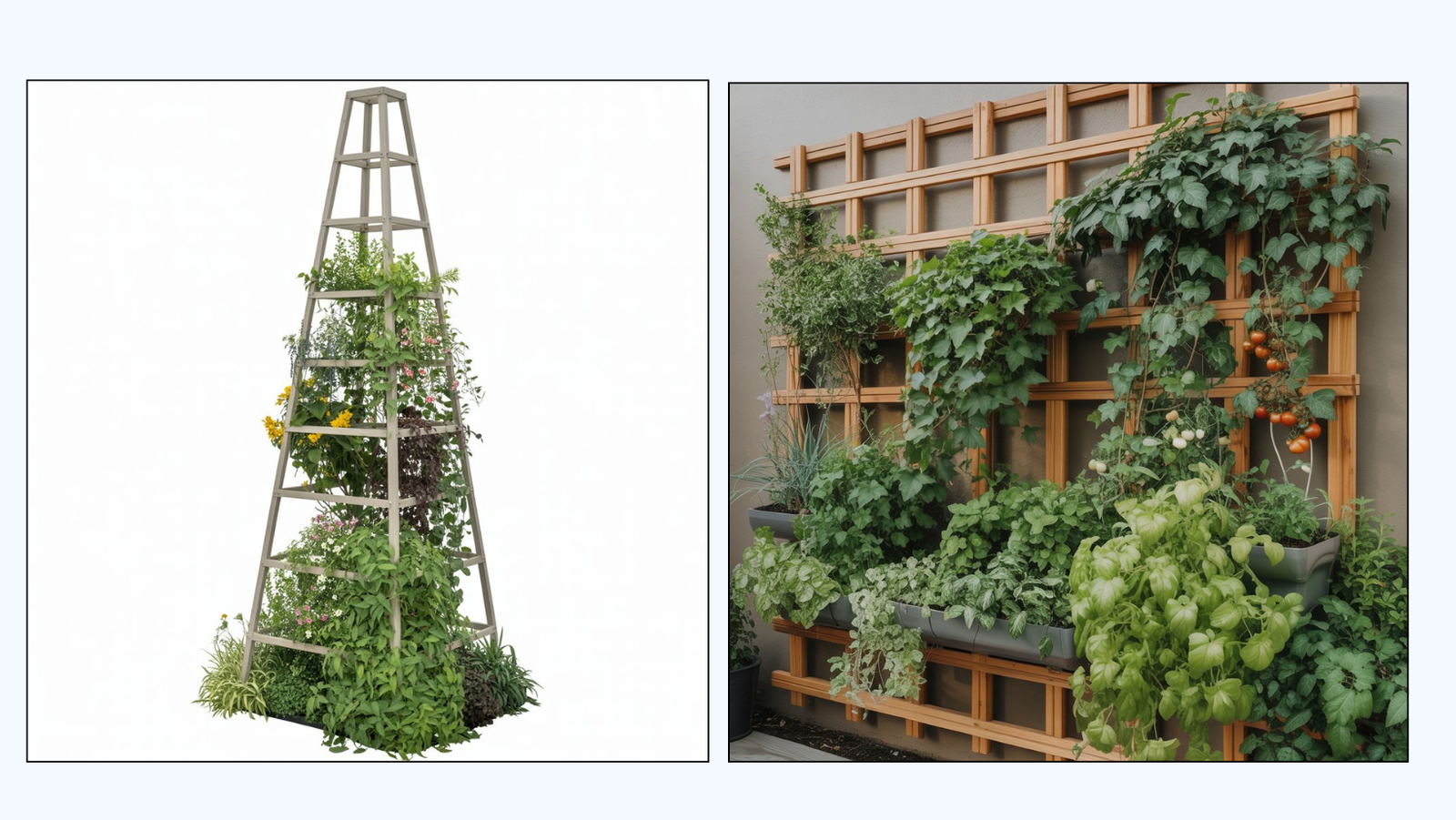 2 options for a vertical garden