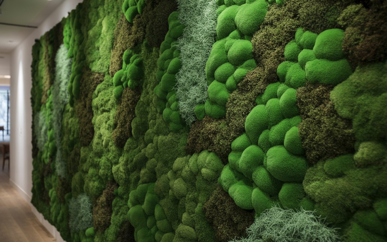 mosswall type of vertical gardening