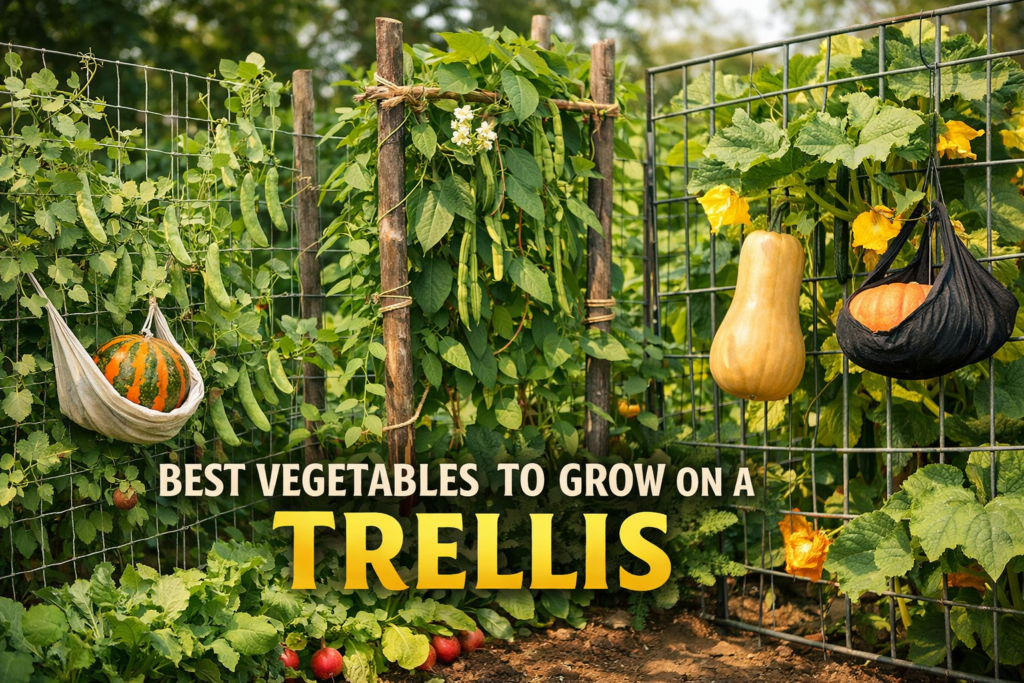 best vegetables to grow on a trellis