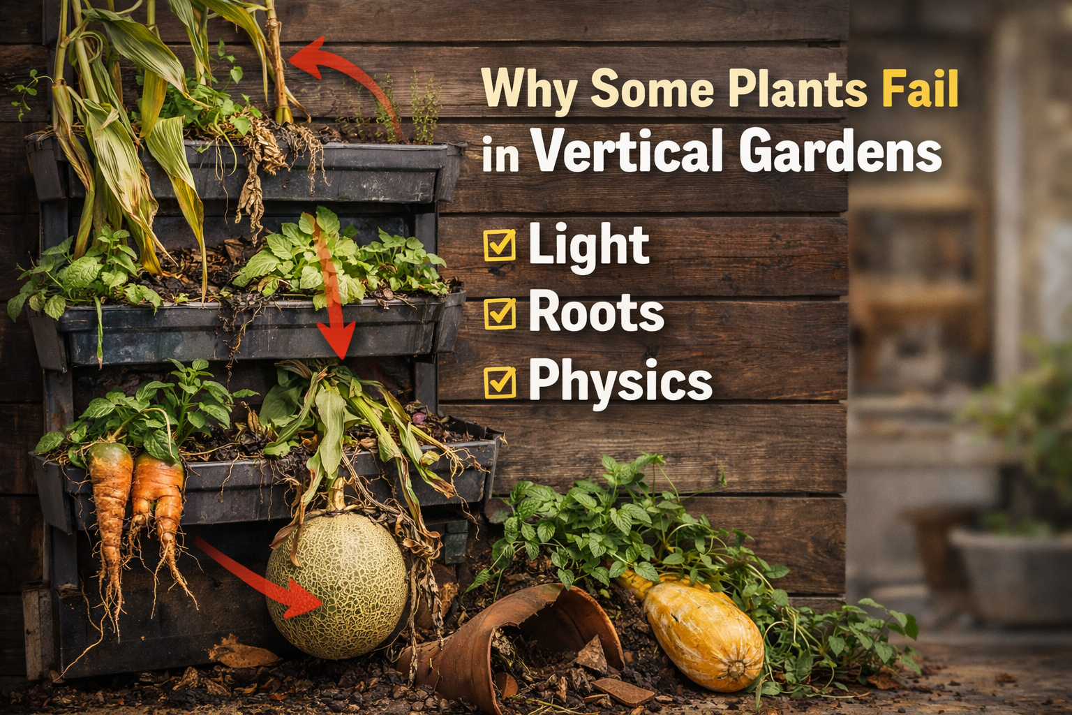 why some crops fail in vertical gardens